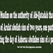 Fasting the day of Arafat